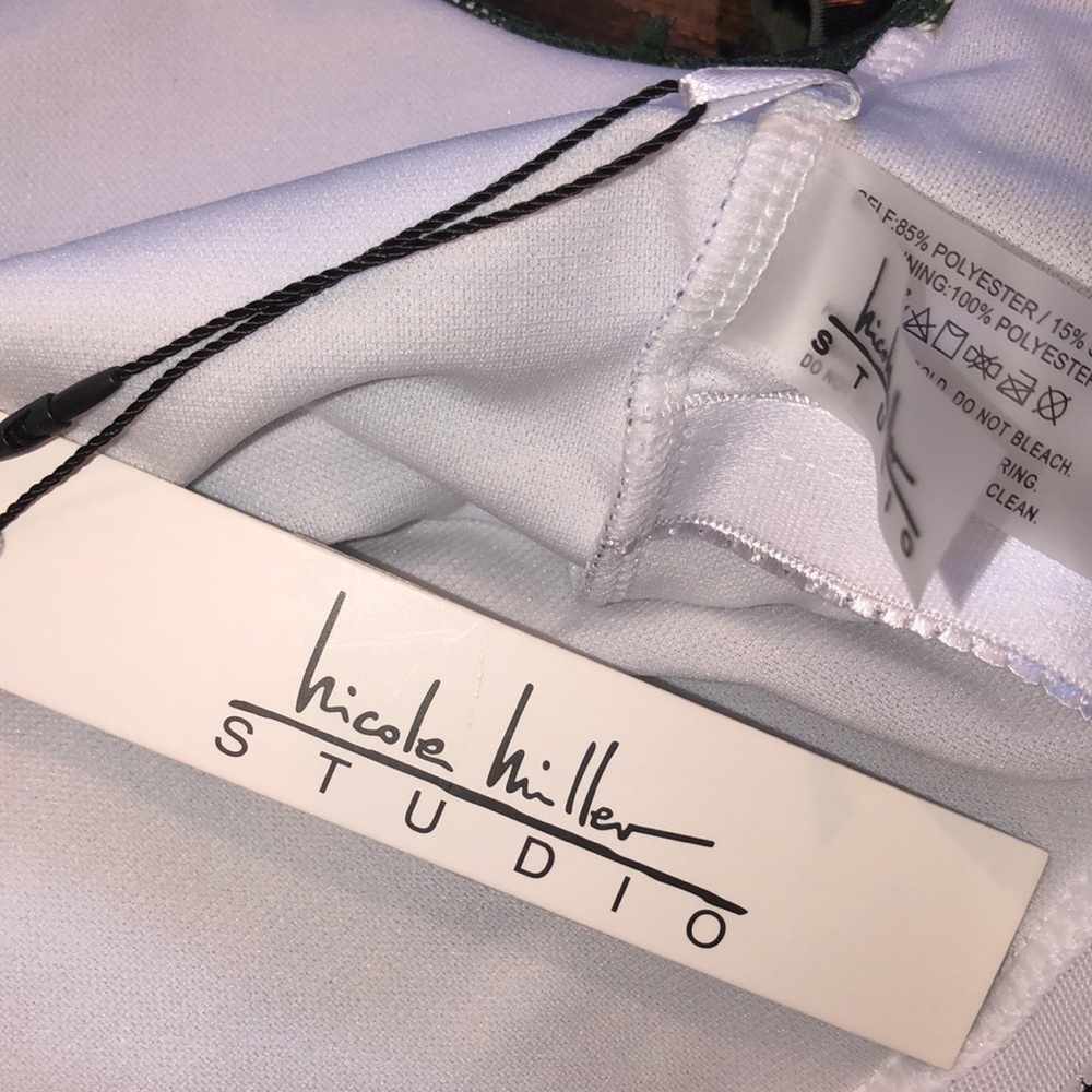 Nicole Miller one piece swimsuit size small new with tags MSRP $120 - Picture 5 of 7